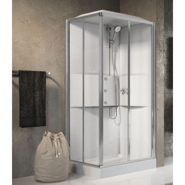 Cabina multifunzione Novellini Media 2.0 100x80 - destra